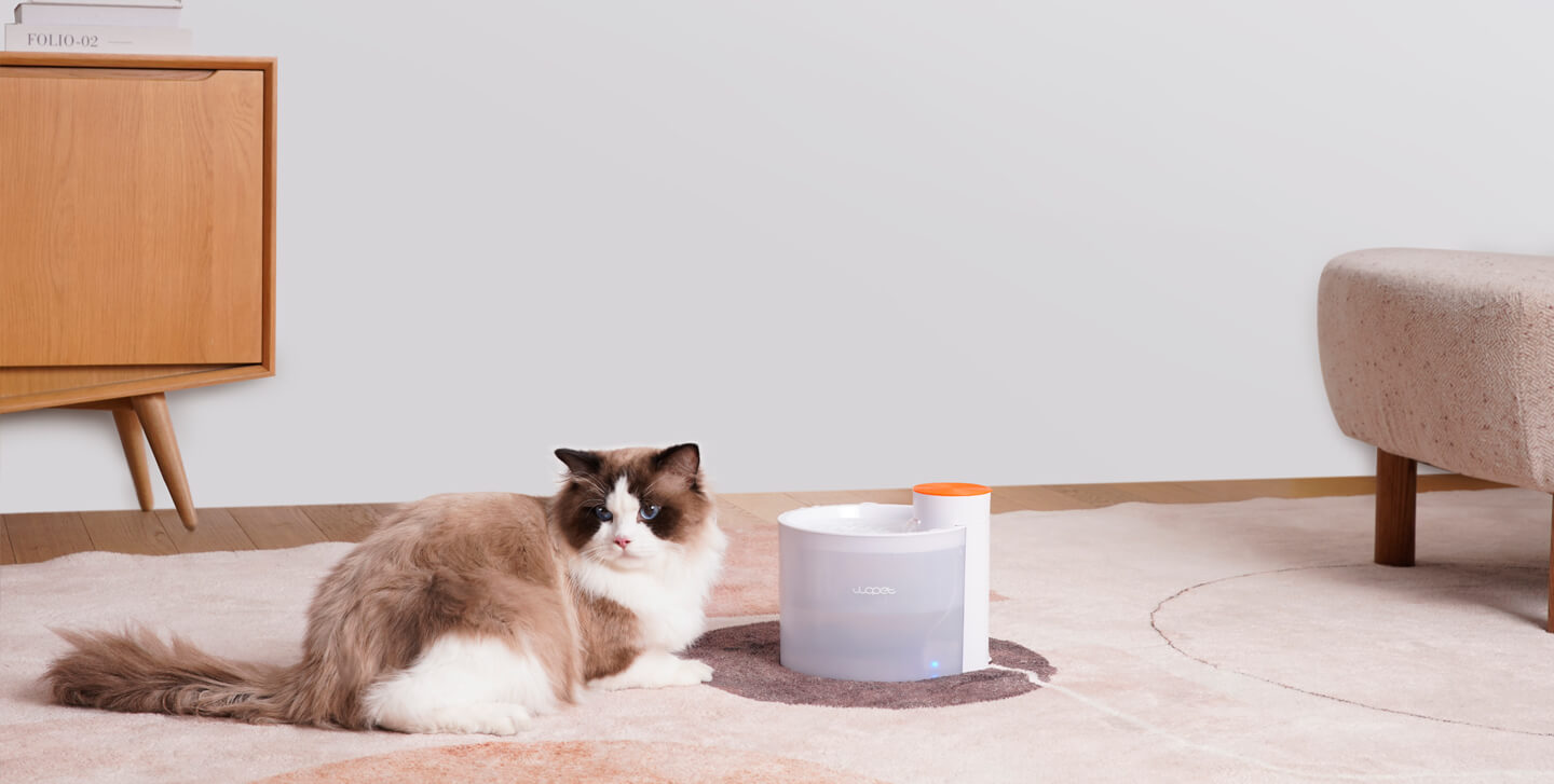 Glitter Pet Water Fountain Ultra Silent Water Dispenser With LED Light